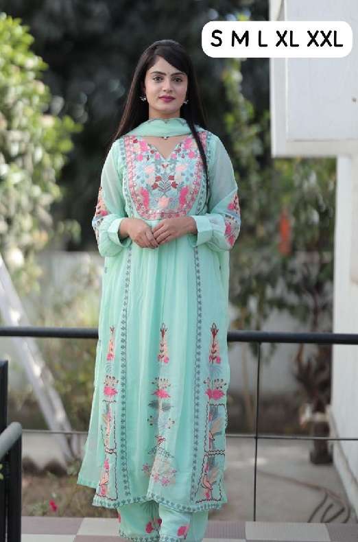 Kurti Plazzo 3 pcs pair by Ready wear